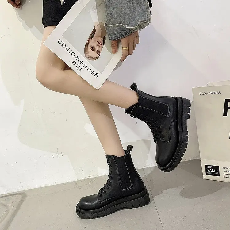 42 Large Size short Boots Women's Fall 2021 New Wild Single Boots British Style Short Boots Fashionable Comfortable Short Boots