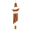 Bamboo Wind Chime Handmade Natural Ring Home Decor Wind Chime Hanging Ornament Outdoor Yard Wind Bell 4