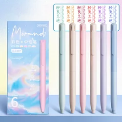 Vibrant 6 - Color Gel Pen Set - Smooth Writing Ballpoint Pens for School & Office Supplies (Morandi set)