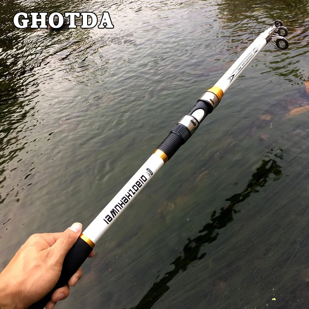 Ghotda Sea Pole Carbon Frp Material Fishing Rod Quality 2.1m - 3.6