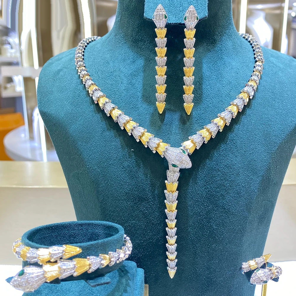 

Tirim Elegant Necklace Set Cubic Zirconia Jewelry for Women Anniversary Dubai Bridal Necklace Sets Wedding Jewellry Accessories