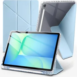 Premium Y - Fold Tablet Case, 12.4 Lux Edition for S9 FE Plus 12.4 inch (Sky Blue)