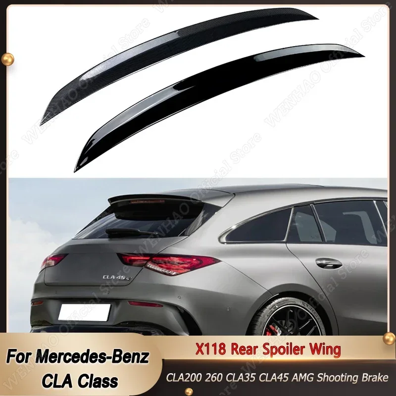 

X118 Rear Spoiler Wing For Mercedes-Benz CLA Class 2019-2021 CLA200 260 CLA35 CLA45 AMG Roof Spoiler Shooting Brake ABS Tuning