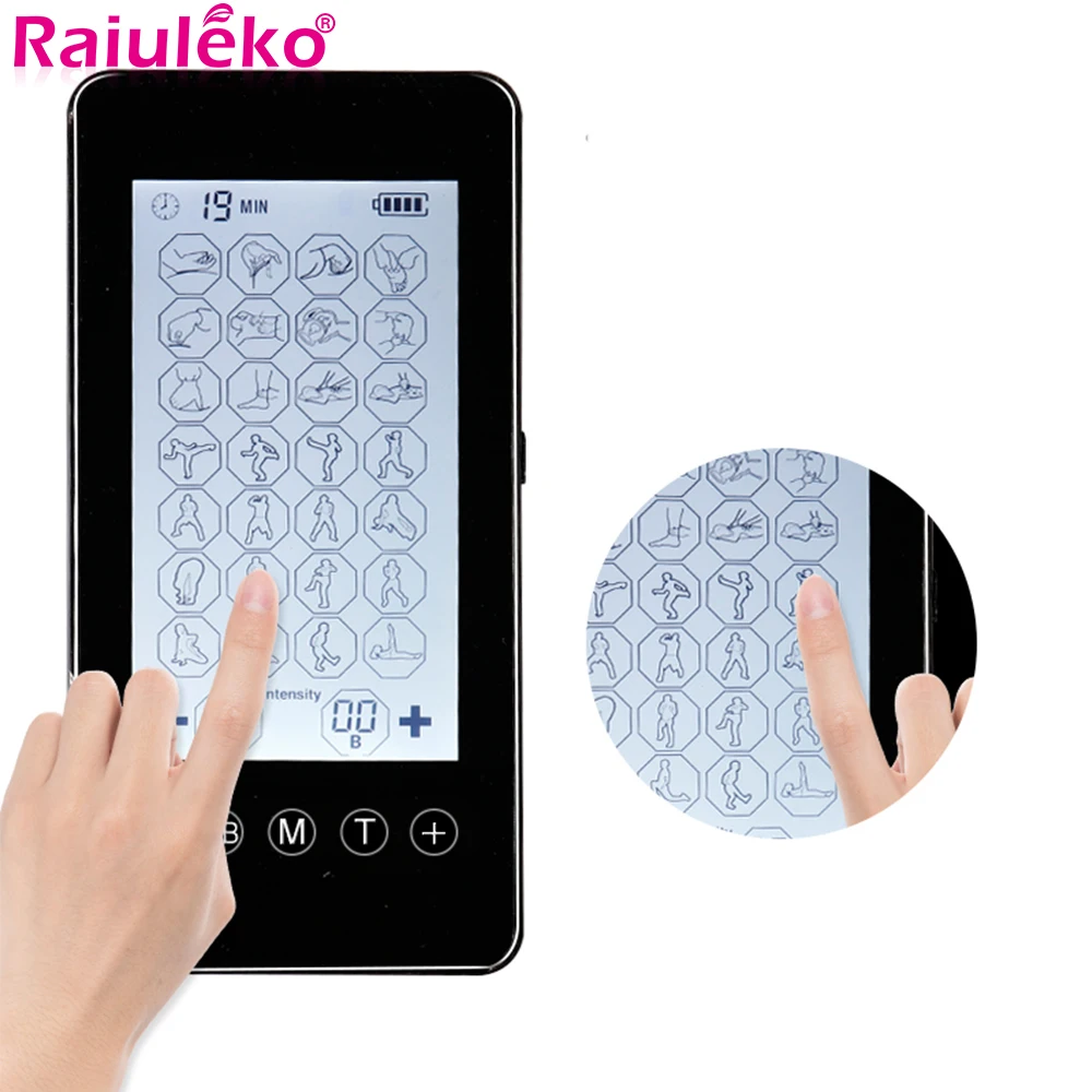 2 Uscite Smart Channel Screen Tens Electronic Pulse Full Body Massager Stimolatore Muscolare Relax Relief Pain Agopuntura Therapy