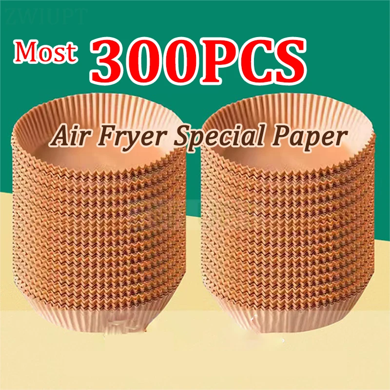 Kitchen Air Fryer Paper Special Paper Accesories Baking Disposable Oil-proof Non-Stick Baking Mat Barbecue Plate 50-300PCS