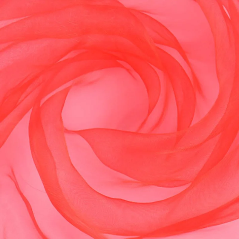 Vibrant Multi-Color Chiffon Silk Scarf for Performance and Dance