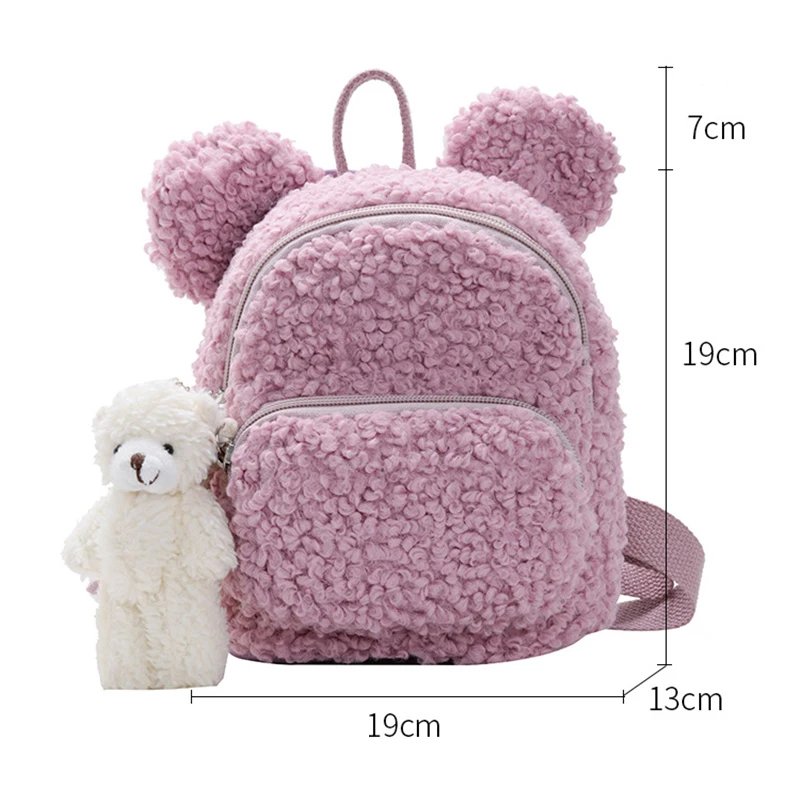 Children Schoolbag Kids Backpacks Kindergarten Plush Lovely Cartoon Ear Backpack for Boy Girl School Small Kawaii Bags 5
