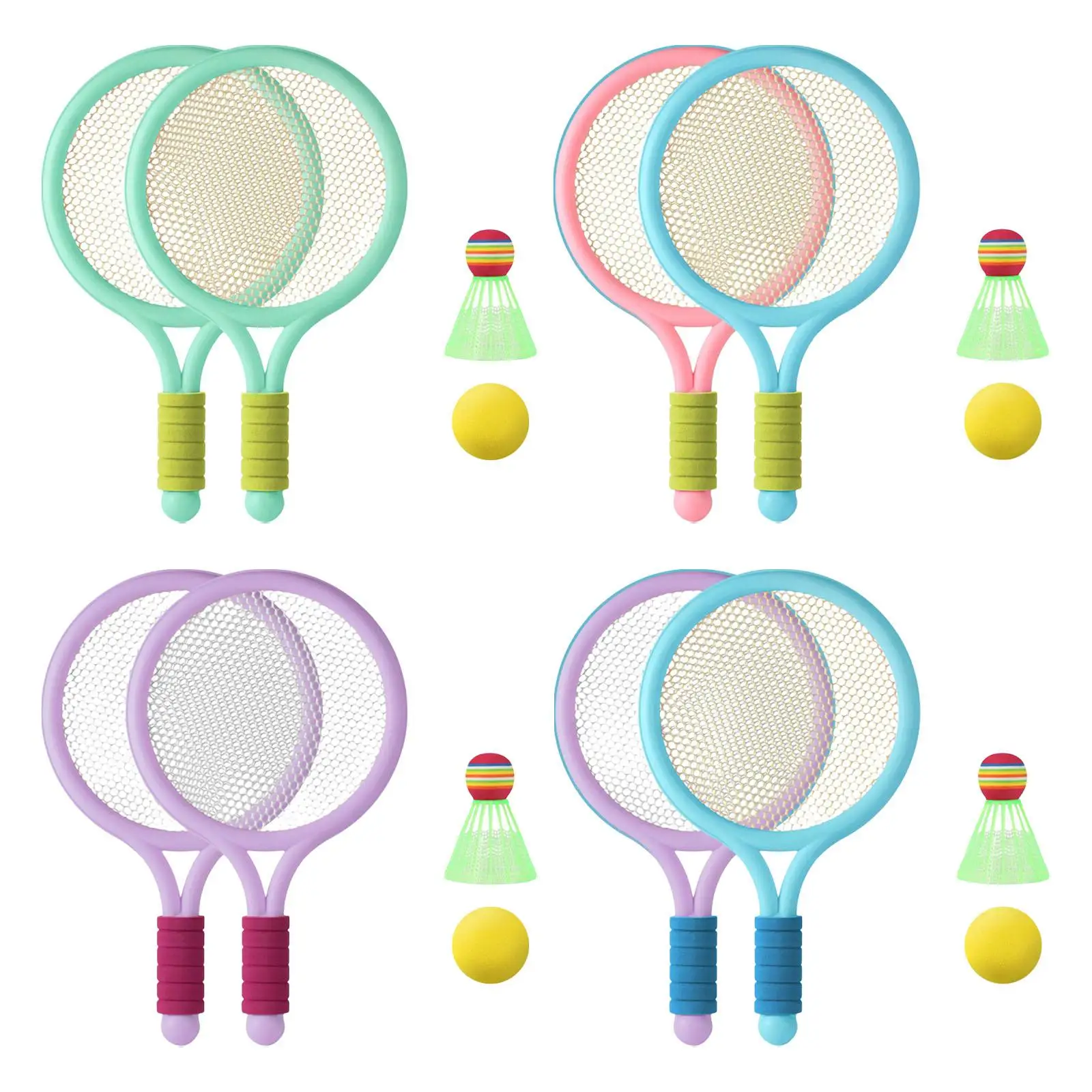Kids Tennis Rackets Set 1Pcs Badminton For Starter Players Sport Play Boys Girls_voghion.com