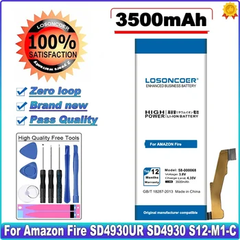 LOSONCOER 58-000068 3500mAh High Capacity Phone Battery For Amazon Fire 26S1003-A SD4930 S12-M1-C 26S1003-A SD4930UR ~In Stock