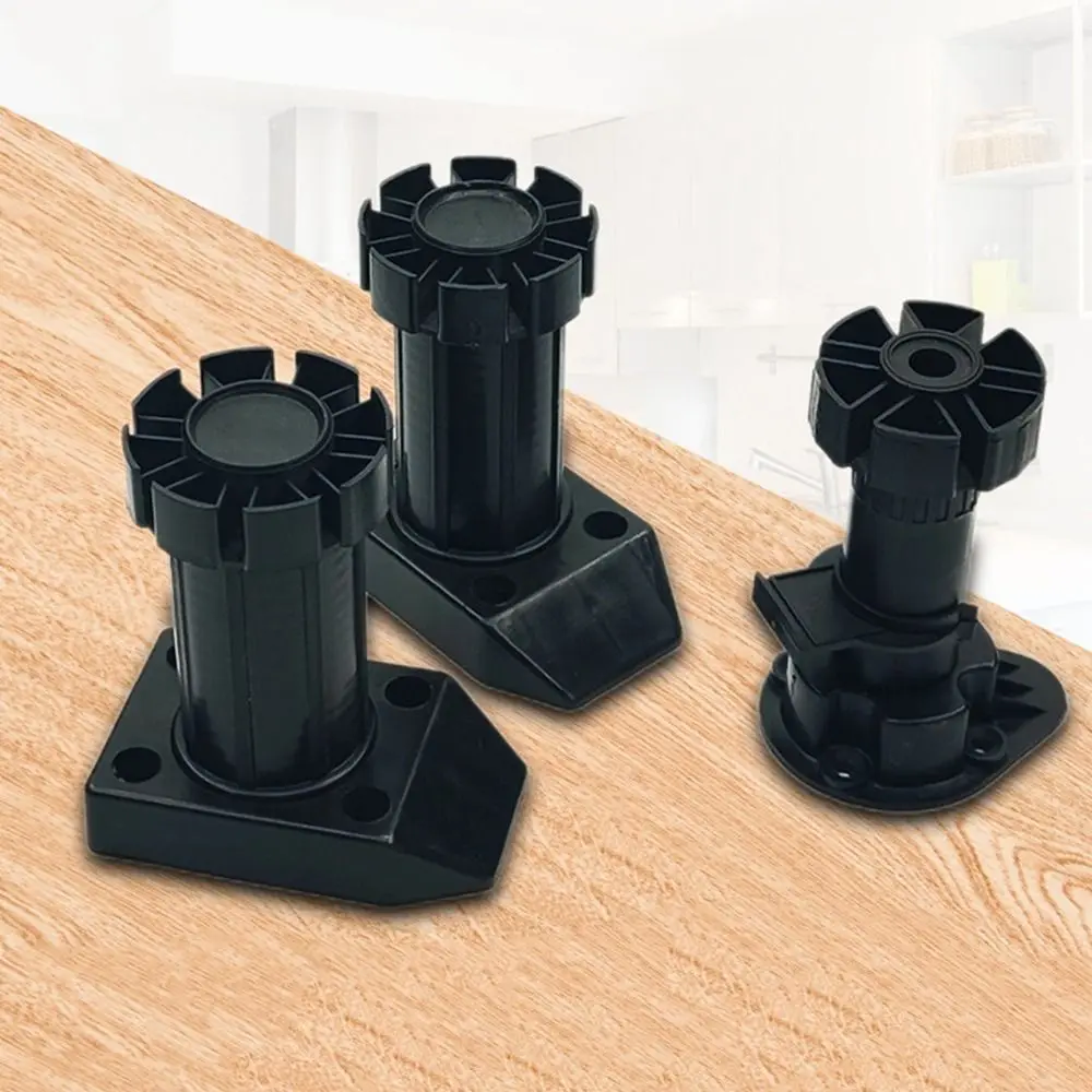 

Durable Black Adjustable Wear-resistant Moisture-proof Thicken Furniture Replace Feet Sofa Leg Cabinet Leg Cupboard Foot