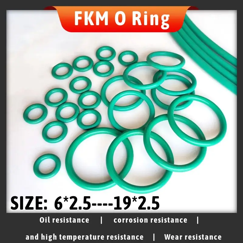 100PCSFKMfluorineadhesiveOringwirediameter25outerdiameter6