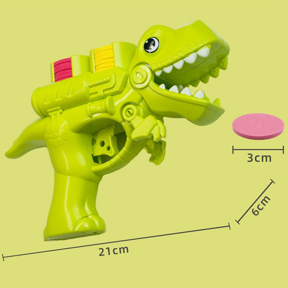 miYou Toy pistols Dinosaur Gun Toy with Soft Bullet Flying Saucer Shooter Set Shooting Outdoor Game Toys for Kids Boy Girl 6