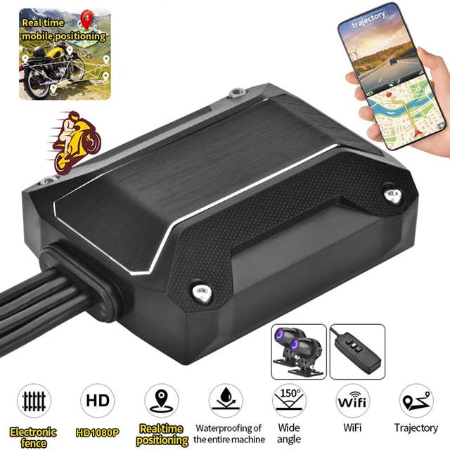 WiFi Motorcycle Dashcam Motorcycle DVR Dual HD 1080P Front Rear View  Waterproof GPS Logger Box Camera Video Recorder - AliExpress