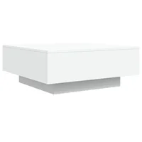 Table basse blanche 80x80x31 cm en bois d'ingénierie 3