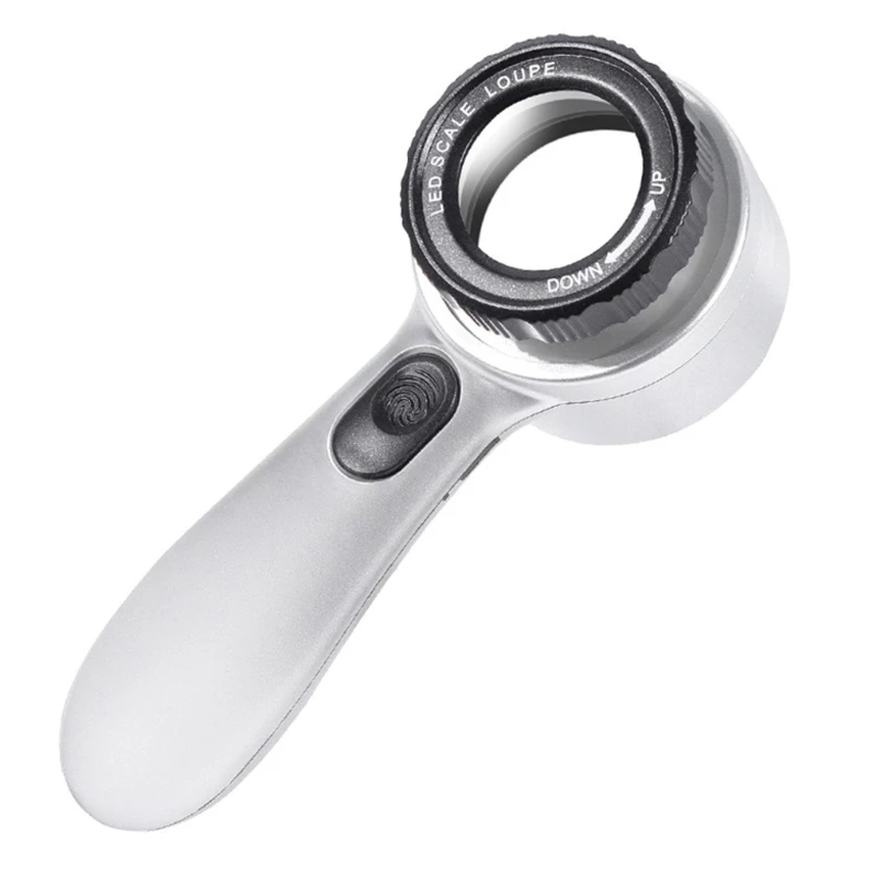 

Glass with Lights Loupe Magnifier Illuminated Old Man Reading Glasses