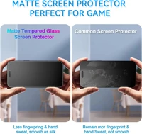 3PCS Anti Fingerprint Matte Screen Protector For iPhone 17 Pro Max 15 14 16 11 12 13 Mini XR X Xs 7 8 Plus 17 Air Tempered Glass 2