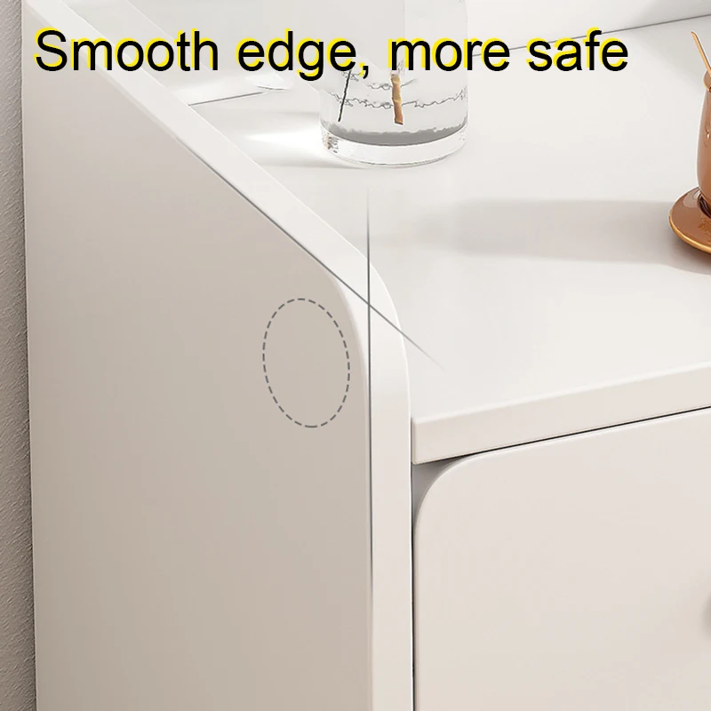 Nightstands Set Simple Modern Super Narrow Bedside Cabinet Small Size Cabinet Mini Storage Bedroom Simple Seam Bedside
