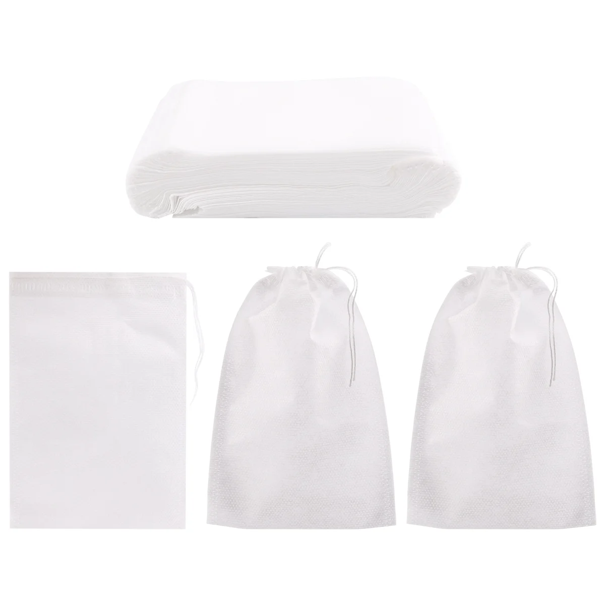 100 Pieces of Mess- Cold Brewing Bag Disposable Coffee Filter Bag Fine Mesh Brewing Drawstring