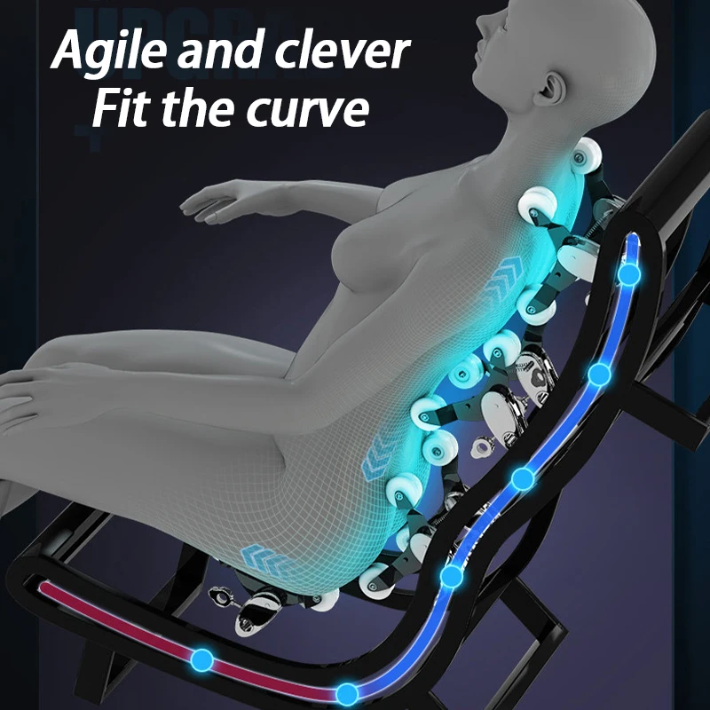 Luxury Full Body Massage Chair with ABS Shell, AI Voice Control, SL Track, Thai Stretch, Bluetooth, LED Lights & Leg Stretch