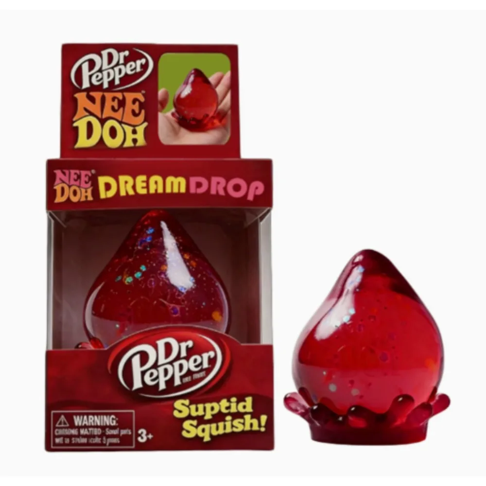 Translucent Red Squishy Stress Relief Cube - BPA-Free Fidget Toy