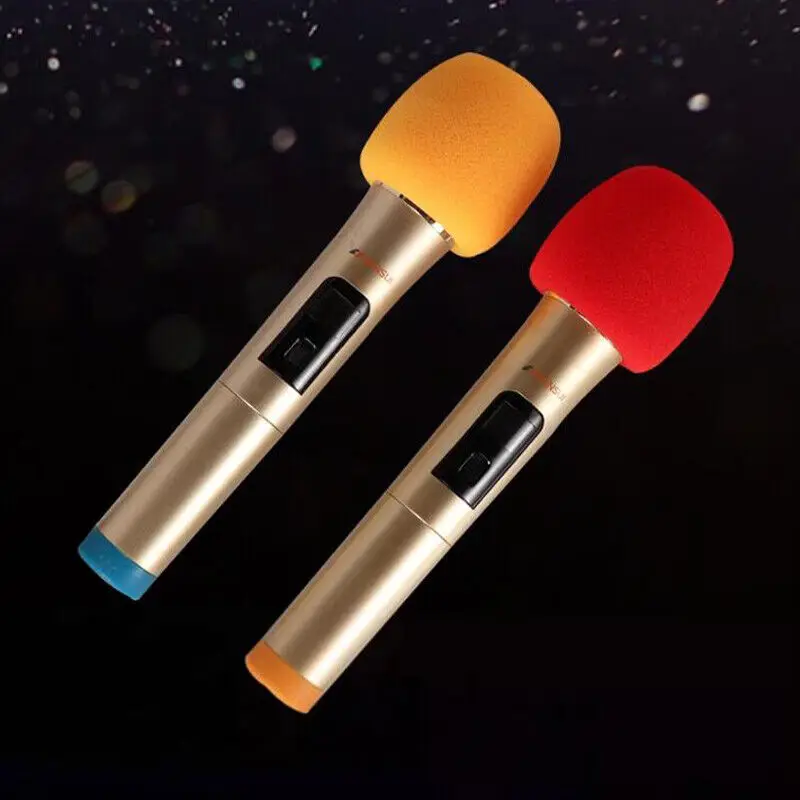 

5pcs Microphone Sponge Cover Non Disposable Protection Handheld Stage Microphone Red Microphone Case For KTV Stage