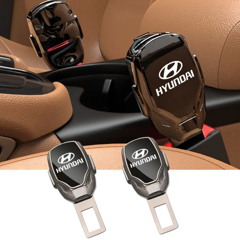 Car Seat Belt Clip Buckle One Button To Release Insert Socket Extender For Hyundai Accent Azera Elantra ioniq Tucson Accessories