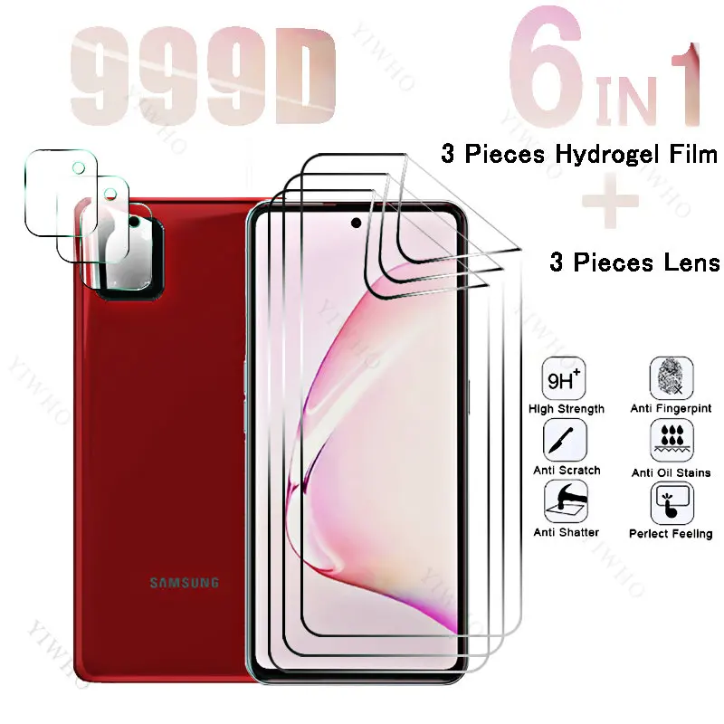 Pellicola Idrogel Anteriore A Copertura Totale 6 In1 Per Samsung Galaxy Note10 Lite Proteggi Schermo Per Samsung Note10 + 5G Note 10 Obiettivo Della F