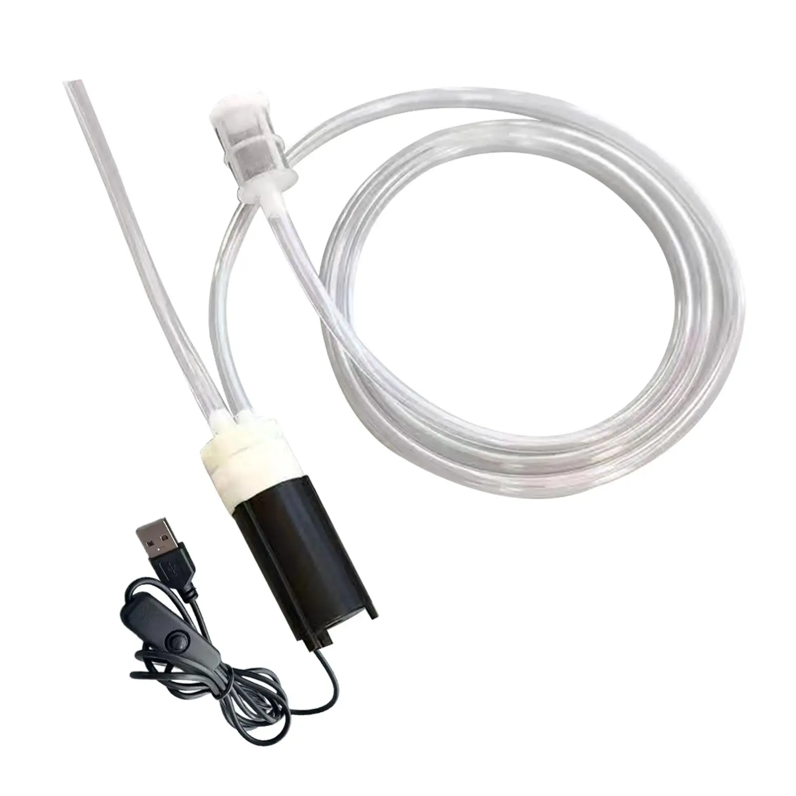 Mini Electric Wines Pump Home Brewing Portable Powerful Wines Siphon Tube Easy to Use Pipe Hose Portable Liquor Suction Device brewing siphon hose