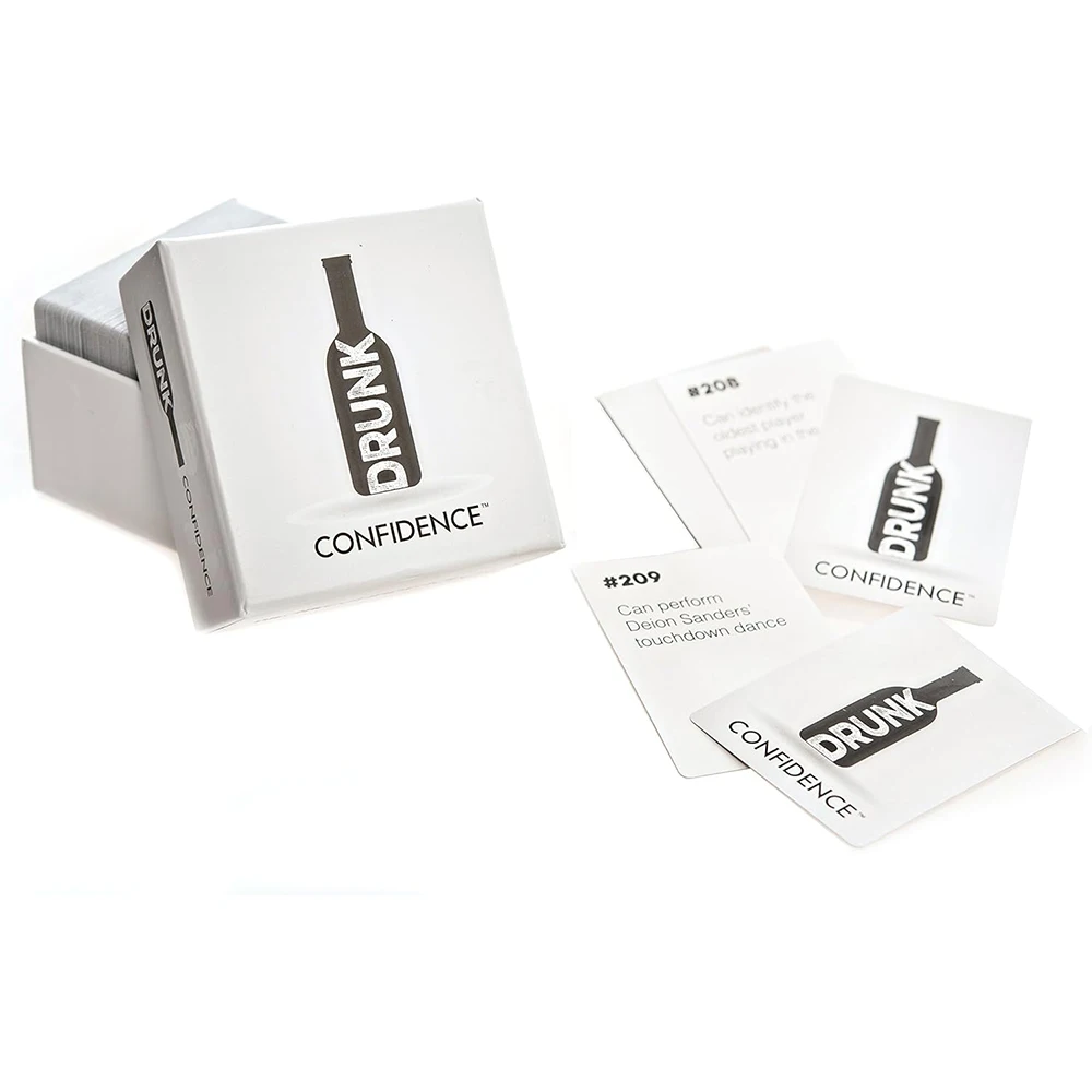 Drunk Confidence Card Game Party Game Adult Party Game for You and Your Overconfident Friends Drink Game 250 Cards 3