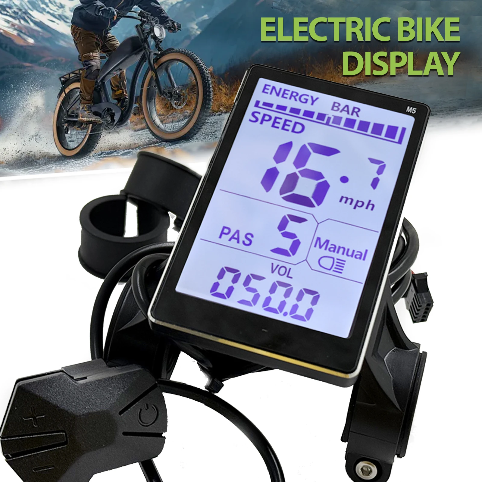 Elektrische Fiets M5 LCD Display Waterdicht Connectorpaneel Elektrische Scooter Display Panel Screen