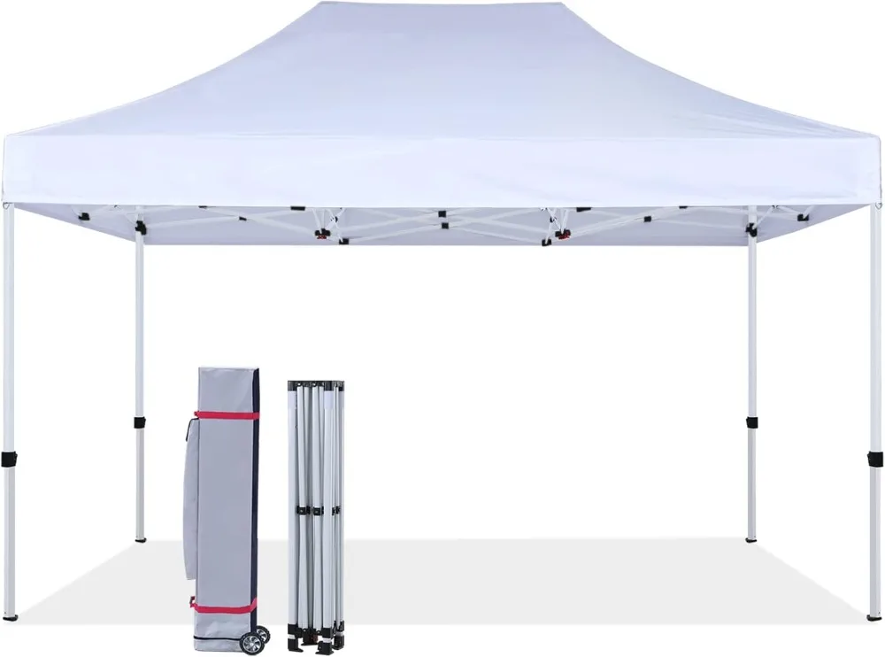10x15FT Up Canopy Tent Outdoor Heavy Duty Commercial Sun Shelter, White