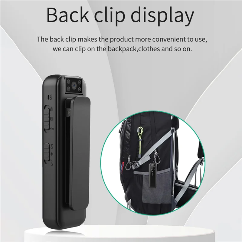 적외선 나이트 비전 미니 녹음기 카메라, HD1080P, 웨어러블 카메라, 자동차 DVR, 가정용 애완 동물 카메라, 야외 바디 카메라