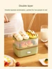 DMWD Electric Egg Cooker Double Layers Multifunction Eggs Boiler Corn Milk Rapid Breakfast Machine Home Food Heating Steamer 4