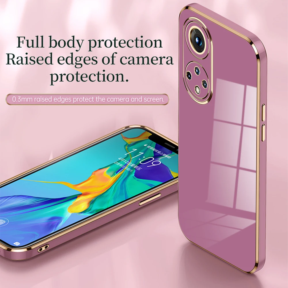 Luxury Plating Phone Case For Honor 50 Pro Soft Tpu Shockproof_voghion.com