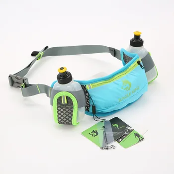 JUNGLE KING CY2675 Marathon Jogging Cycling Running Hydration Belt Waist Bag Pouch Fanny Pack Phone Holder with Water Bottles