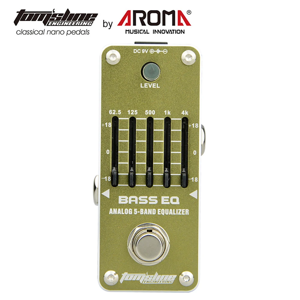 

AROMA AEB-3 BASS EQ 5-Band Bass Equalizer Electric Guitar Effect Pedal Mini Analogue Pedal Guitar Accessories