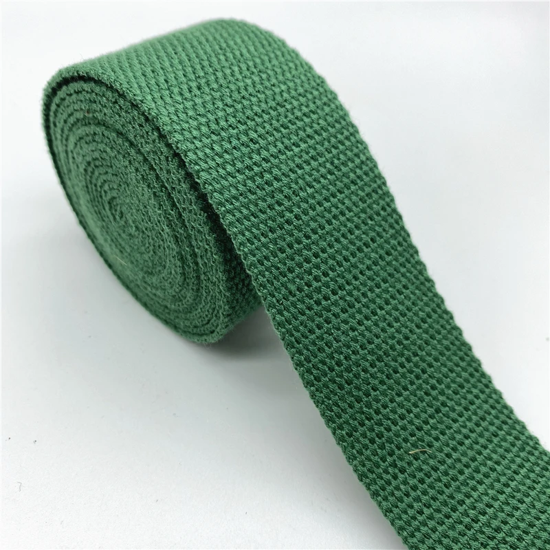 Cotton Webbing Strap Canvas Ribbon for DIY Crafts and Accessories (2 Yards)