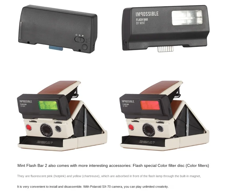 Sx 70 Polaroid Aliexpress Mint Polaroid SX70 Flash, New Onestep