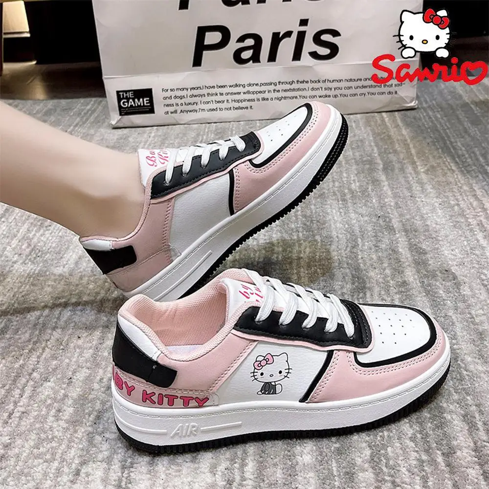 

Anime Sanrio Hello Kitty Stuff Women's Shoes Spring Autumn Girly Ins Cute Cartoon Anti Slip Fashionable Sweet Casual Sneakers