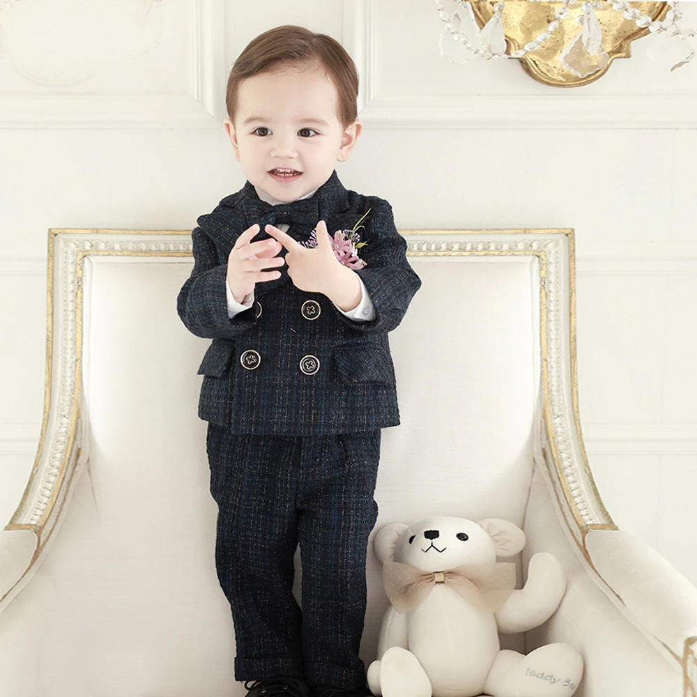 Boys Suit Baby First Year Party Wedding Suit Birthday Clothes Set