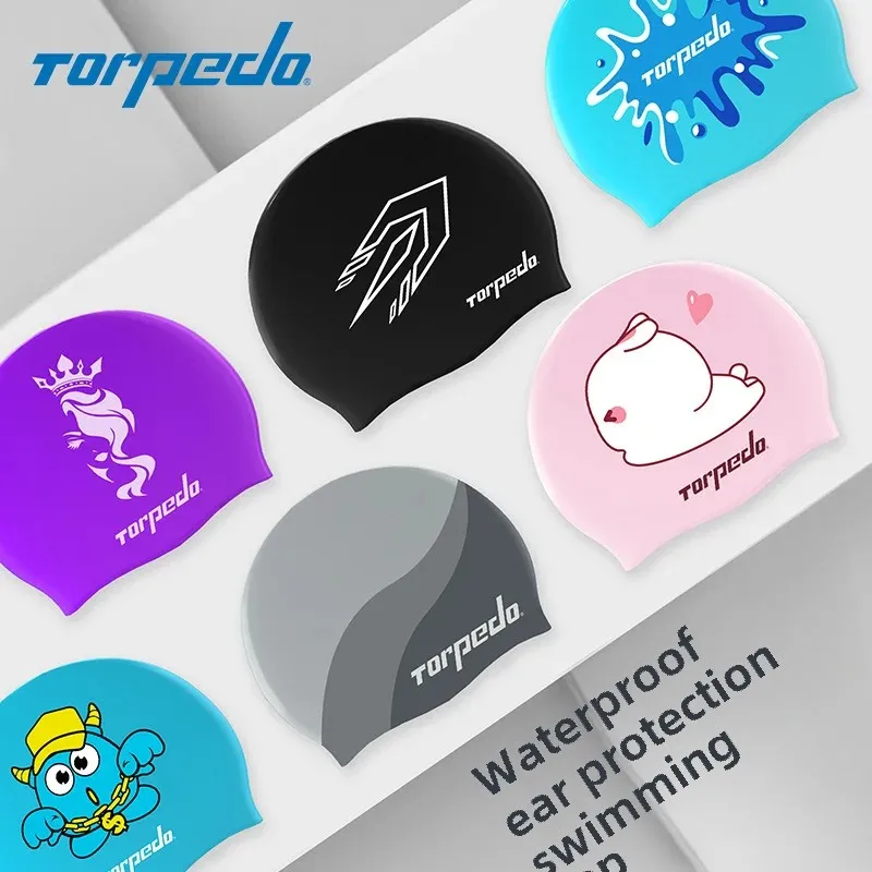 Universal Silicone Swimming Cap for Men And Women Sporty Waterproof Fashionable Swim Cap Children's Swim from Mainland China