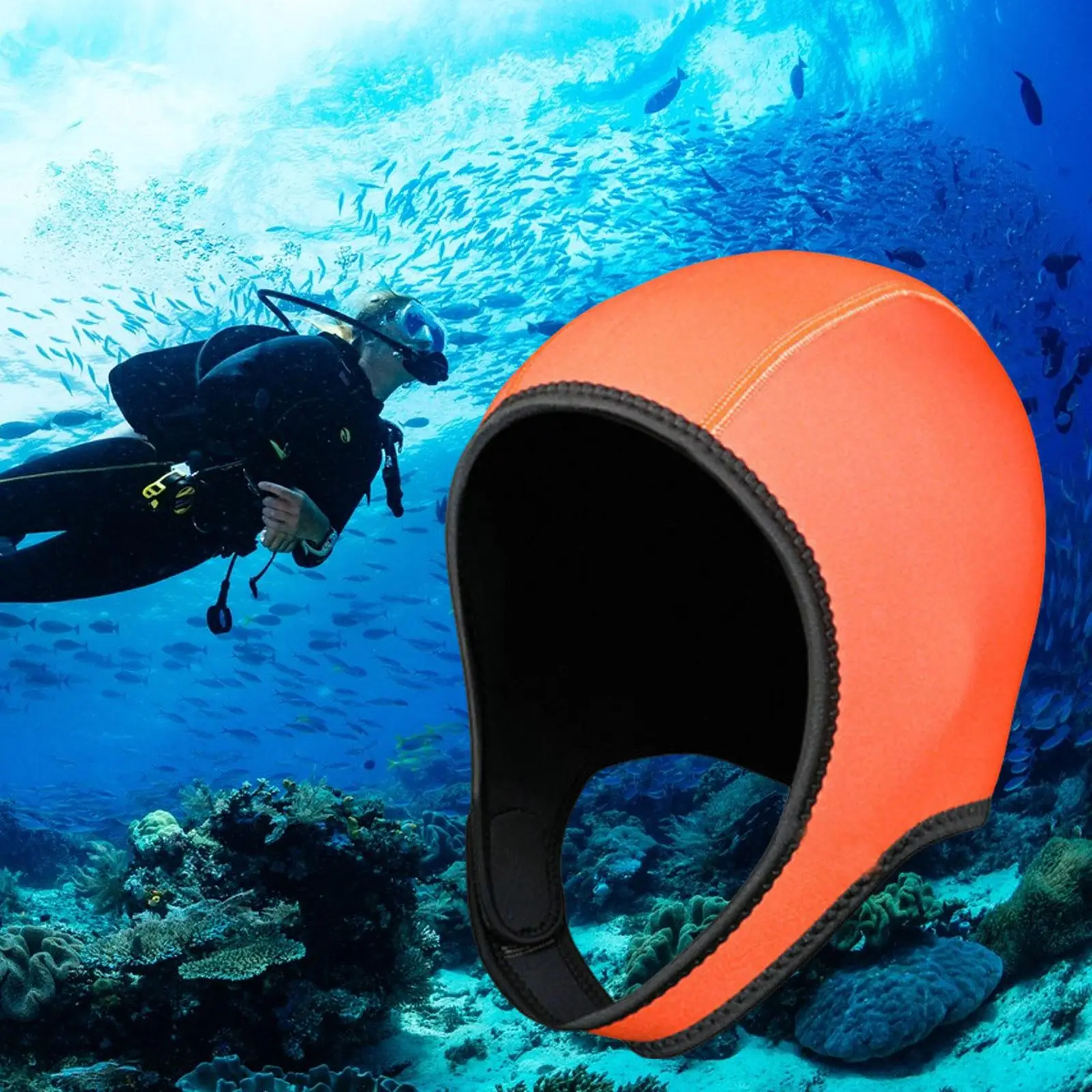 Scuba Diving Hood 3mm Neoprene Surfing Cap for Canoeing Underwater Kayaking