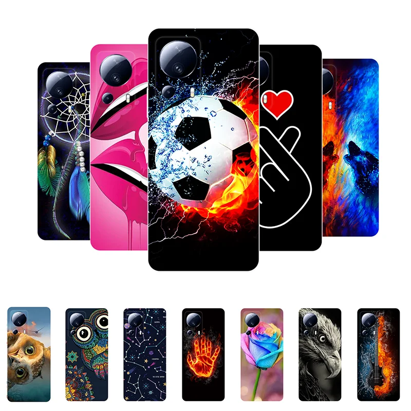 

For Xiaomi 13 Lite Case Football Soft Silicone Back Cases for Xiaomi 13Lite Mi 13 Lite 5G Phone Cover on Xiaomi13 Lite etui