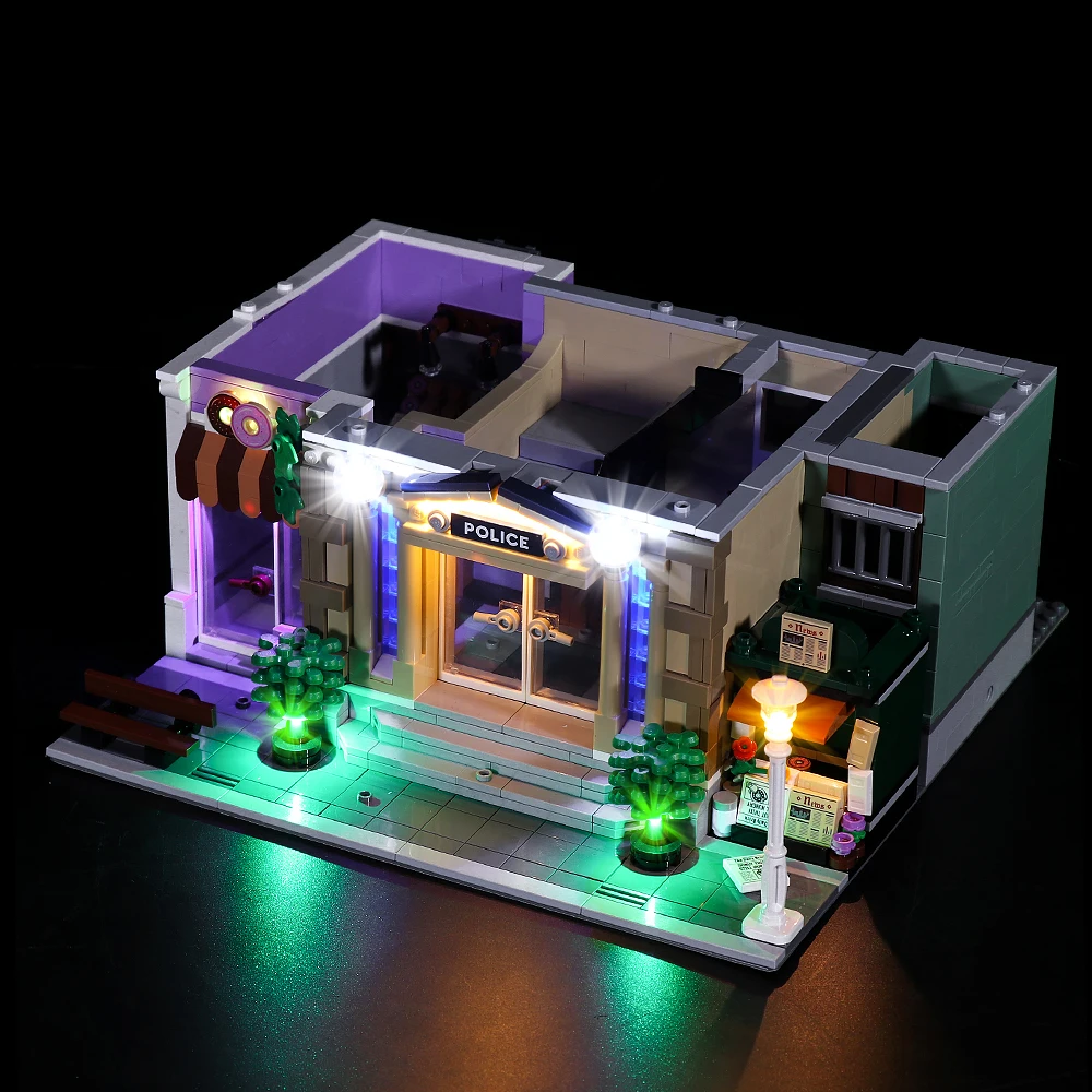 Vonado LED Light Kit for 10278 Police Station Collectible Building Blocks Set (NOT Include the Model) Bricks Toys for Children 3