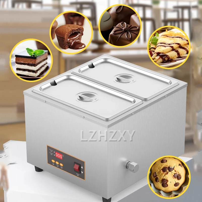 Electric Chocolate Cheese Melting Machine Heater Commercial Double Hot Pot Fountain Boiler Dipping Cylinder Melter Pan Warmer 5