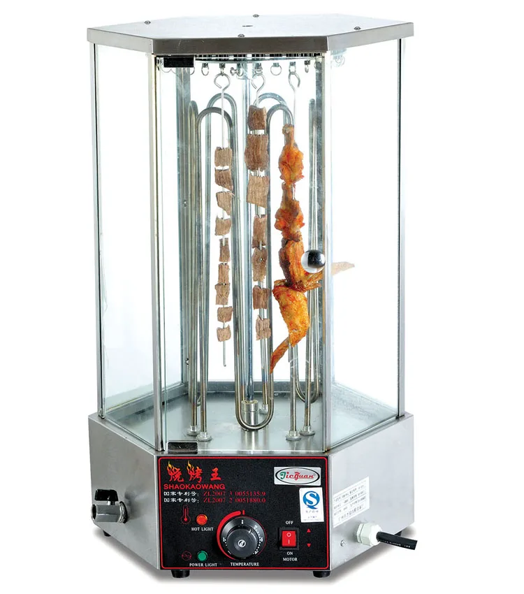 Grilled Rotary Corn Machine/tempered Glass Rotary Grill EB-18
