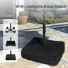15ft Large Patio Umbrellas with Base Included, Outdoor Double-Sided Rectangle Market Umbrella with Crank Handle, for P 5