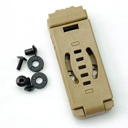 Universal Clip for Knife Sheaths and Holsters - Secure Waist and Belt Attachment for EDC and Camping Pouches (Tan)