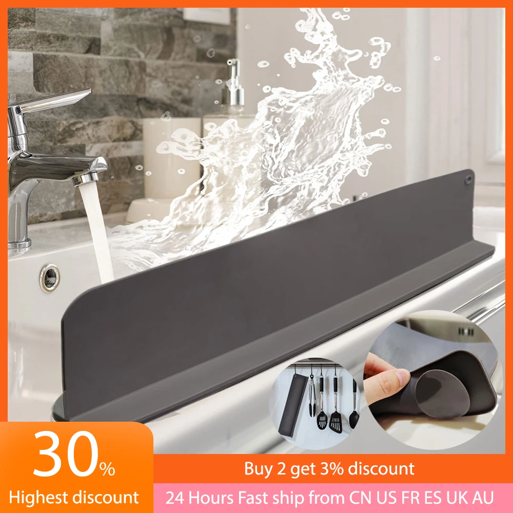 Kitchen Silicone Faucet Absorbent Mat Sink Water Splash Strong Suction