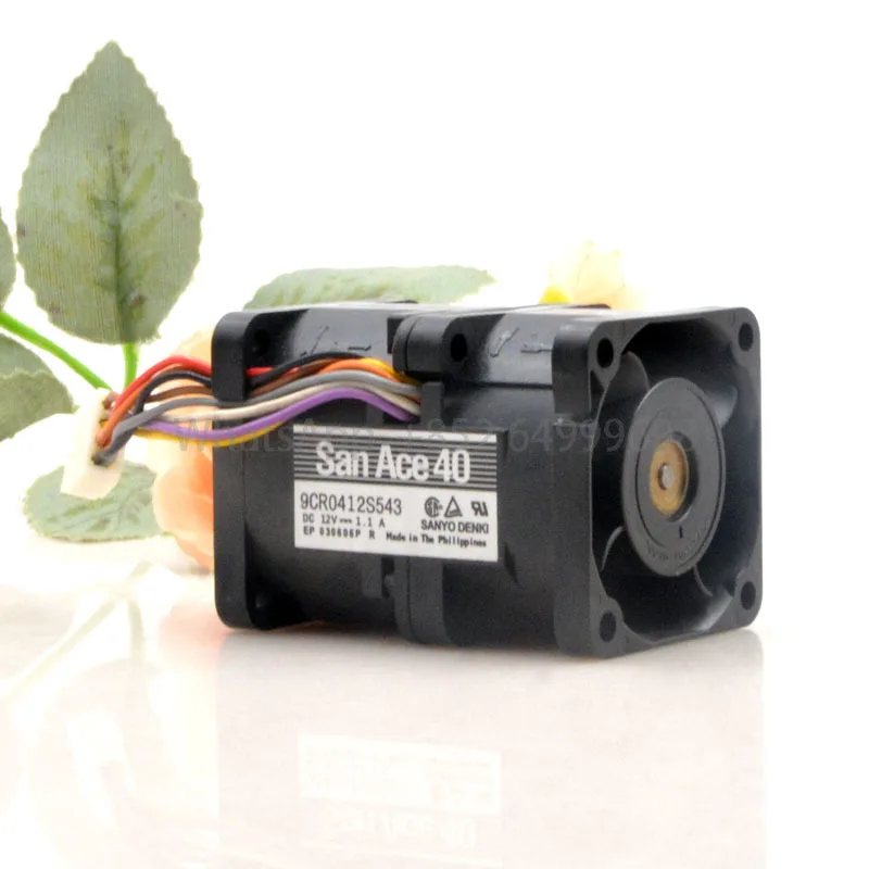 Original SanAce40 9CR0412S543 4cm 4056 12V 1.1A 40*56MM dual motor high speed violent fan